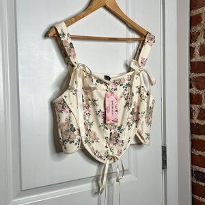 FLORAL CORSET TOP